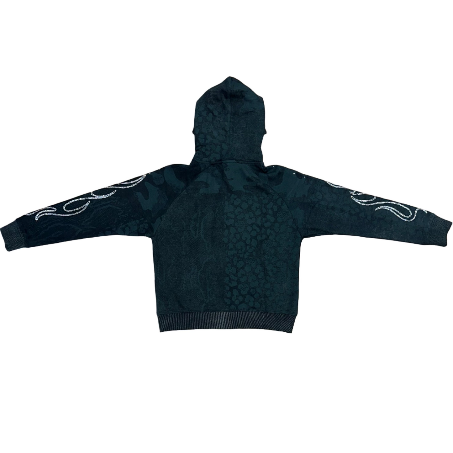 Minds "Blackout" Rhinestone Zip Up Jacket