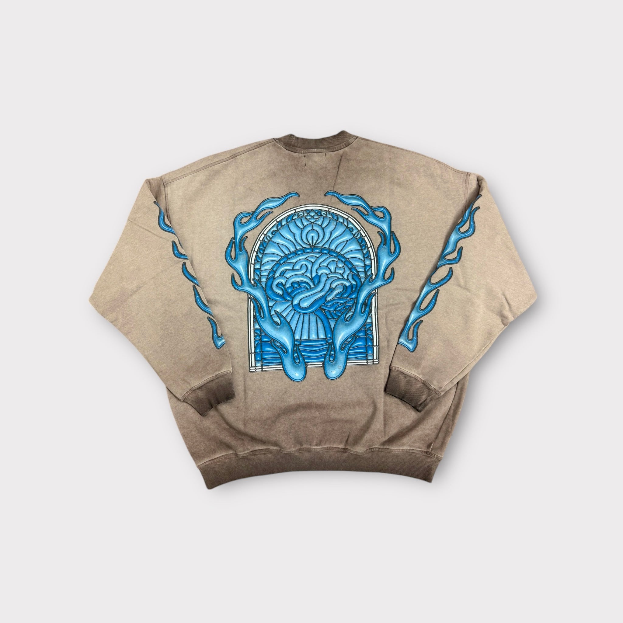 Minds Sweater Flames Brain