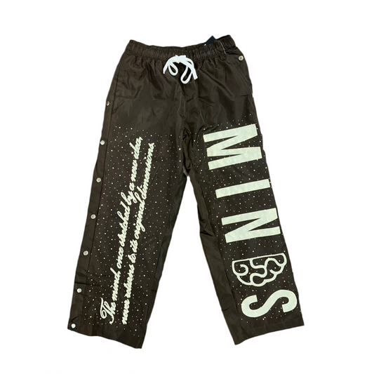 Minds Rhinestones Track Pants