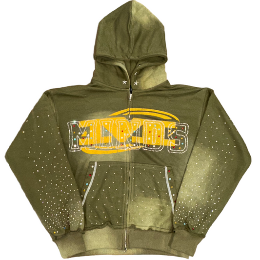 Minds "Stardust" Rhinestone Zip Up