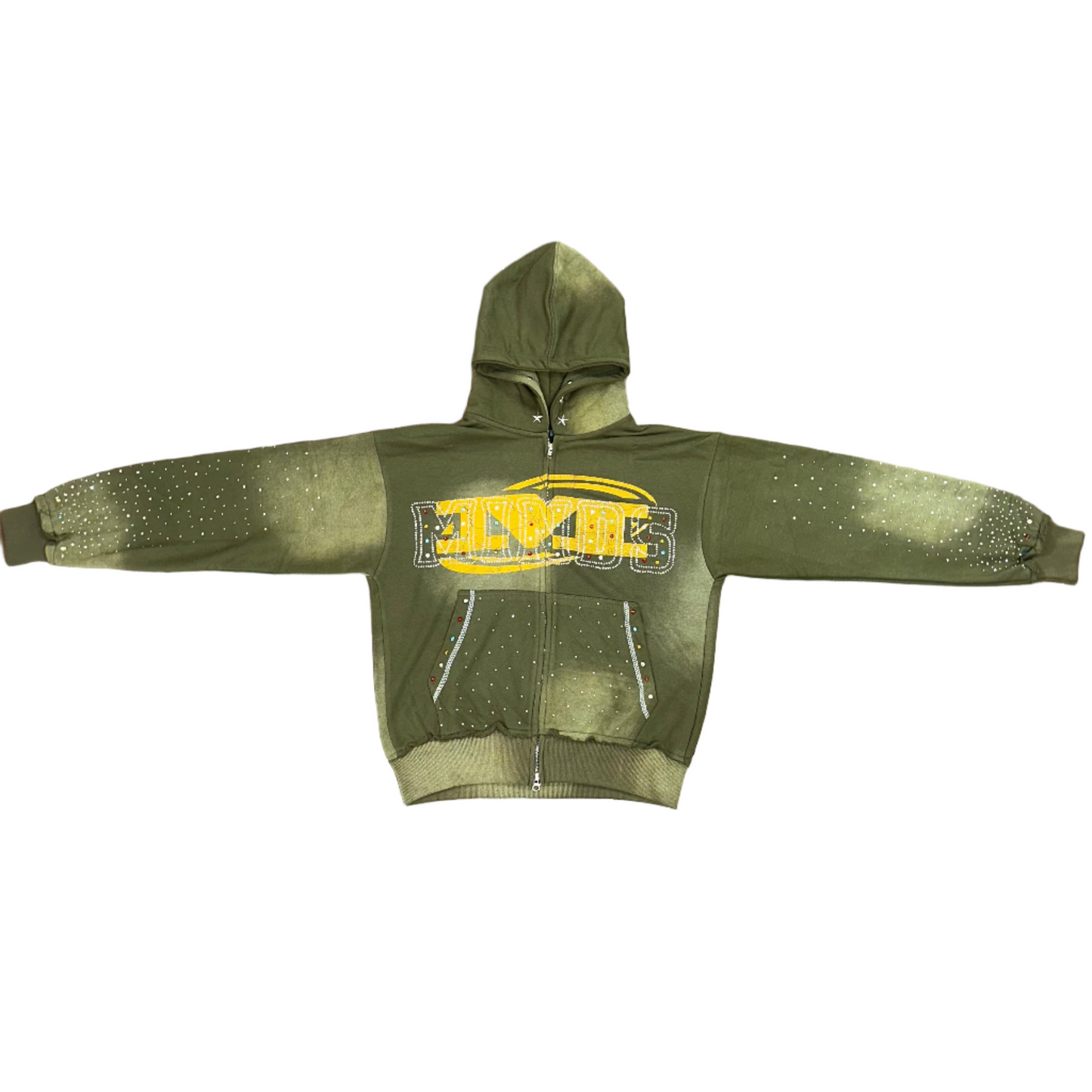 Minds "Stardust" Rhinestone Zip Up