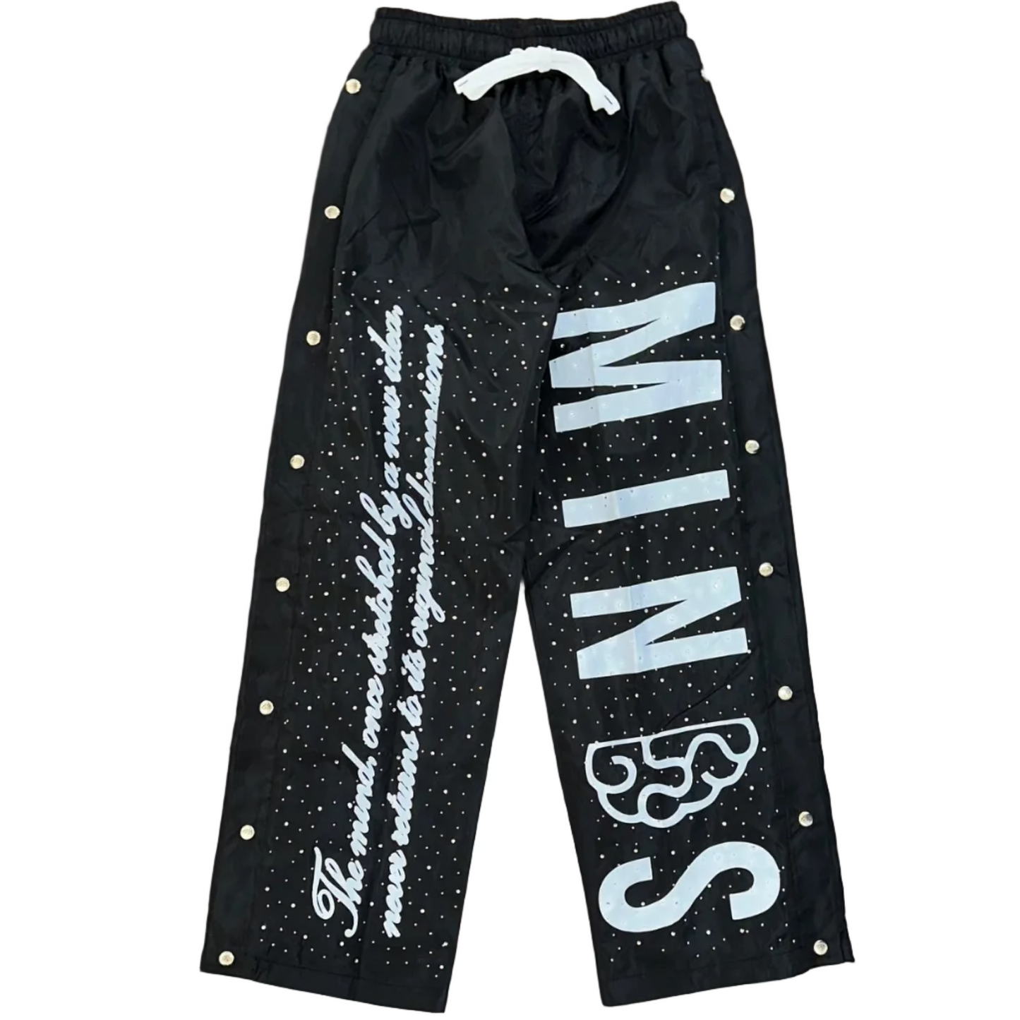Minds Rhinestones Track Pants