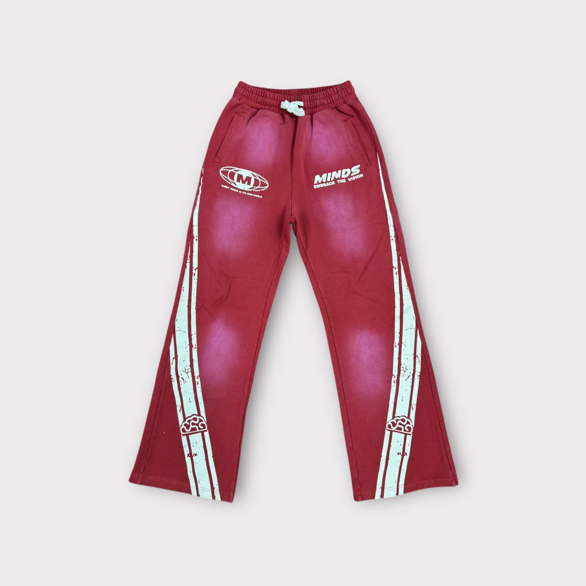 Minds Red flare pants